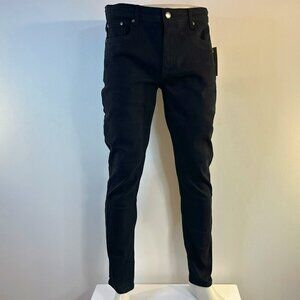 HEDGE Men's Black Denim Skinny leg Jeans - NWT